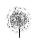 Dandelion tattoo design idea