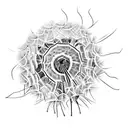 Dandelion tattoo design idea