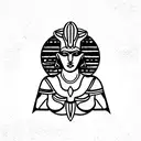 goddess isis badass tattoo design idea