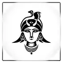 goddess isis badass tattoo design idea