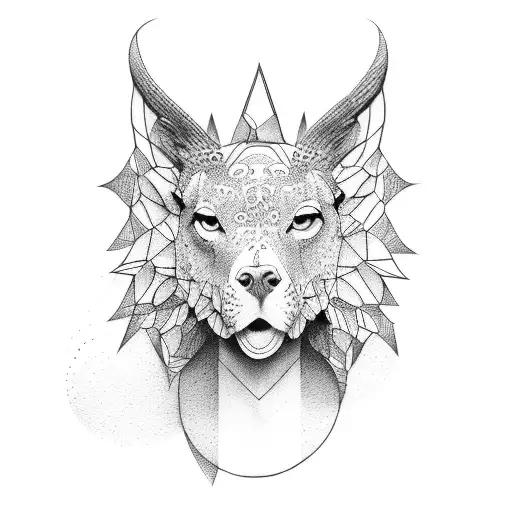 Freedom animals woman tattoo design idea