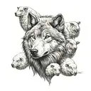 wolf in sheep head tattoo design idea