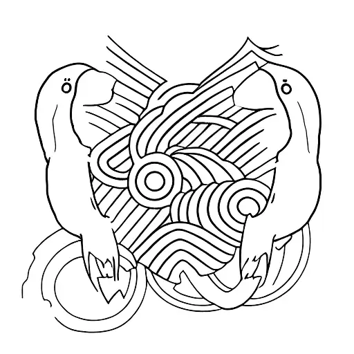 pato tattoo design idea