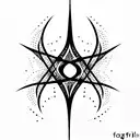 fractal theory representation tattoo design idea