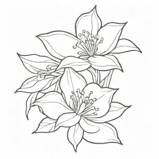 flower of maga tattoo design idea