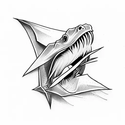 Pterodactyl  tattoo design idea