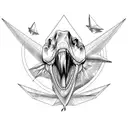Pterodactyl  tattoo design idea