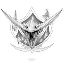 Pterodactyl  tattoo design idea