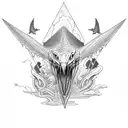 Pterodactyl  tattoo design idea