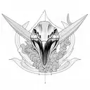Pterodactyl  tattoo design idea