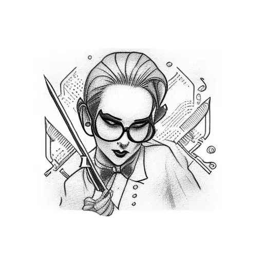 bartender tattoo design idea