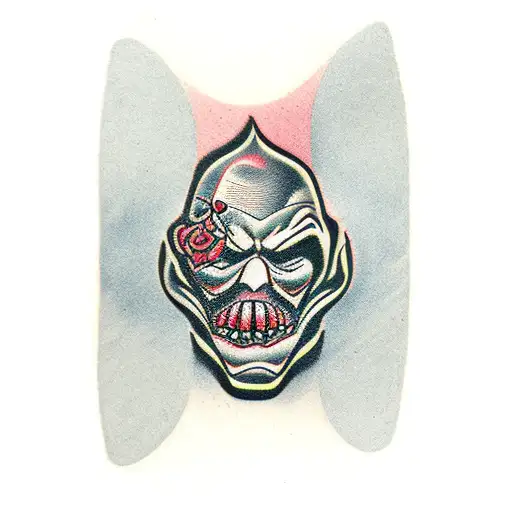 dice joker cards tattoo design idea