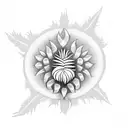 thistle tattoo design idea