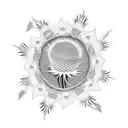 thistle tattoo design idea