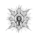 thistle tattoo design idea