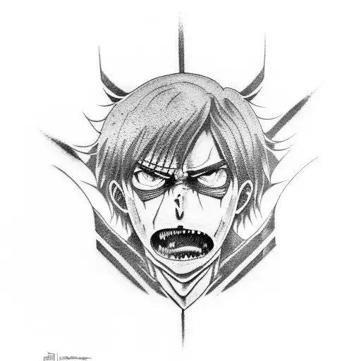 Attack on titan eren tattoo design idea