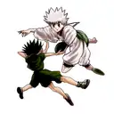 Hunter x hunter gon and killua tattoo design idea