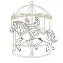 Carousel never stops turning tattoo design idea
