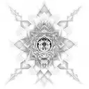 7 chakras spine  tattoo design idea