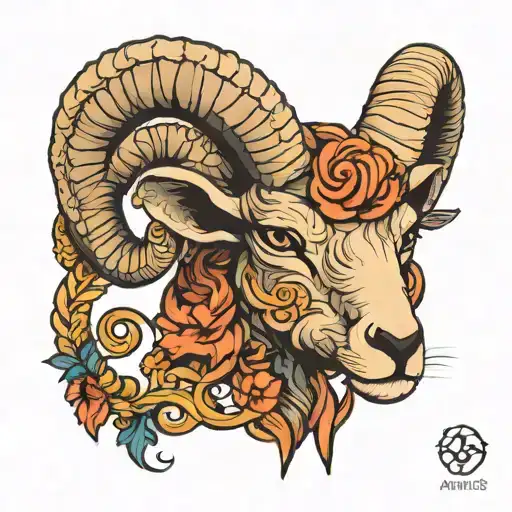 aries ram tattoo design idea