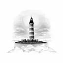 New York city skyline, the egg from Albany, NY, the Jupiter lighthouse, the catskill mountains tattoo design idea