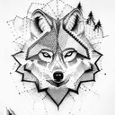wolves tattoo design idea