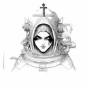 Religion tattoo design idea