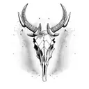 Bull Skull tattoo design idea