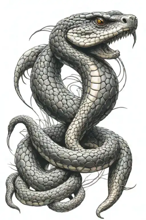 King Cobra Snake tattoo design idea