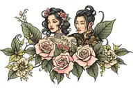Adeline and Samuel tattoo design idea