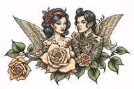 Adeline and Samuel tattoo design idea
