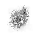 road time progress tattoo design idea