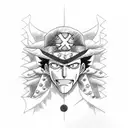 Zorro from one piece  tattoo design idea
