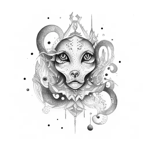 milky way tattoo design idea