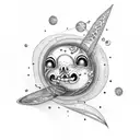 milky way tattoo design idea