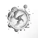 milky way tattoo design idea