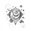 milky way tattoo design idea