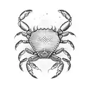 crab tattoo design idea