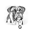 boy boxer looking up to boxer angle rainbow bridge silhouette  tattoo design idea