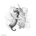 musically addict tattoo design idea