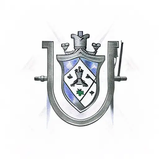 Infantry cross rifle, Queen chess piece tattoo design idea