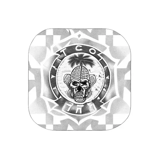 tacos, barbwire, chain links, checker flags, scopions, snakes, chicano style, cholo, gangster, limes, palm trees tattoo design idea