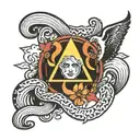 nirvana and Alice In Chains tattoo design idea