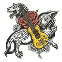 nirvana and Alice In Chains tattoo design idea