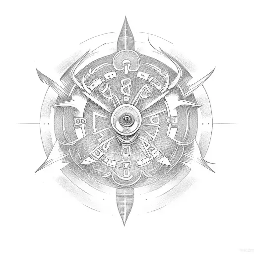 circle of fifths gears tattoo design idea