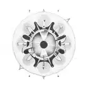 circle of fifths gears tattoo design idea