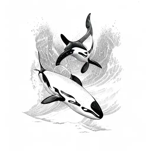 Orca tattoo design idea