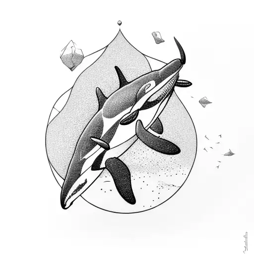 Orca tattoo design idea