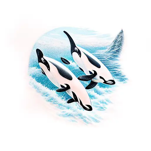 Orca tattoo design idea