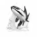 Orca tattoo design idea